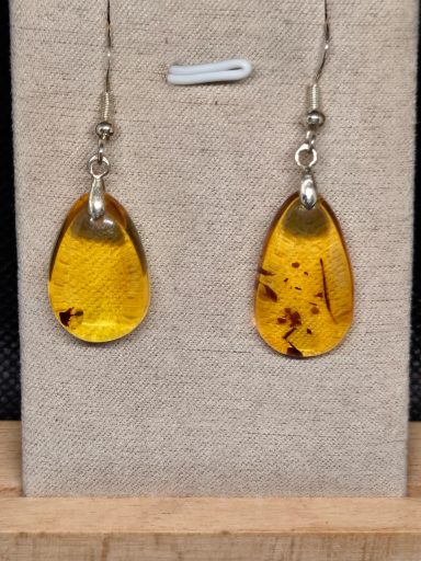 Boucles d'oreilles Ambre naturelle